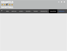 Tablet Screenshot of bramfeldbasketball.de